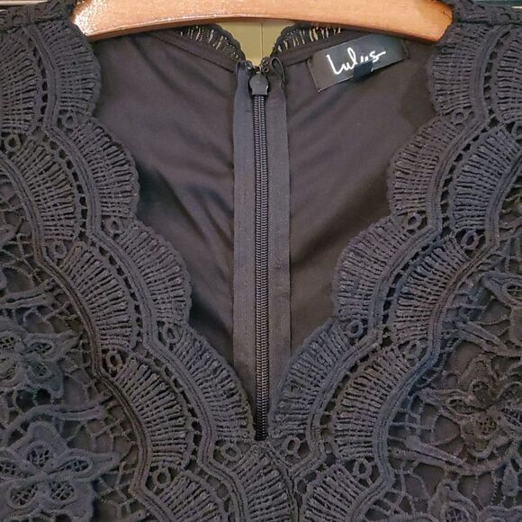Lulus Angel in disguise black lace skater dress - Picture 12 of 13